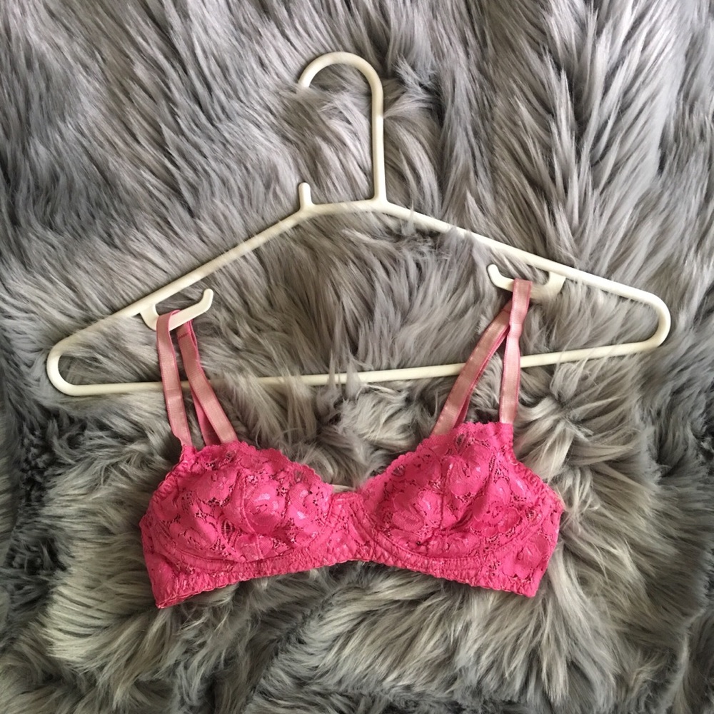 Pink Lace Bra w/ no padding